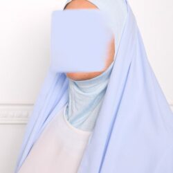 HIJAB CAGOULE INTÉGRÉ À ENFILER Hijab cagoule à enfiler pour femme pas cher mon hijab pas cher bleu